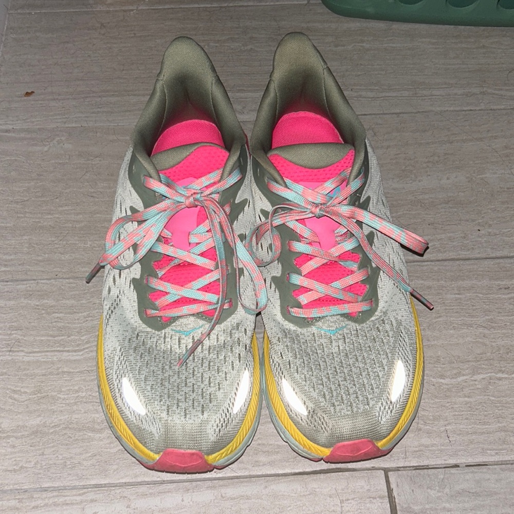 Hoka x Free People Movement Clifton 8 in green